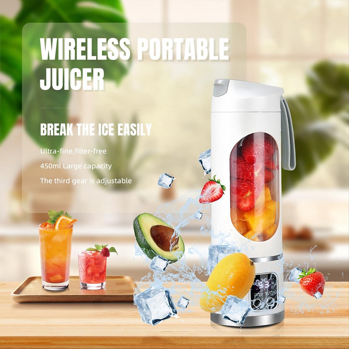 Portable Blender Usb Rechargeable - A20M USB перезаряжаемый портативный блендер с