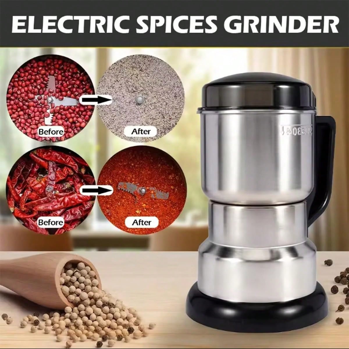 Кофемолка, мощный двигатель 30 – обзор и цена Coffee Bean Grinder Electric