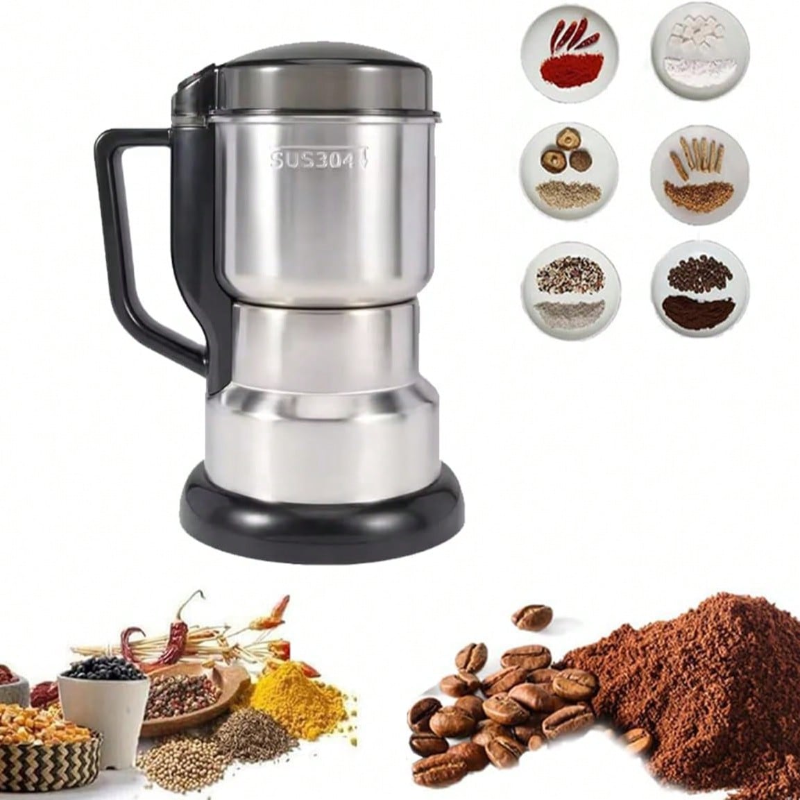 Кофемолка, мощный двигатель 30 – обзор и цена Coffee Bean Grinder Electric
